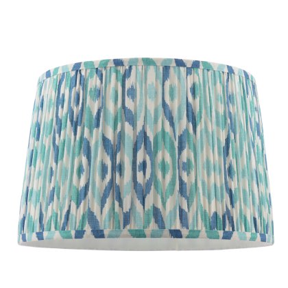 Joules - Folly Blue Cotton Tapered Drum Shade (40cm)