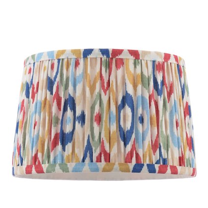 Joules - Folly Multi Coloured Cotton Tapered Drum Shade (25cm)