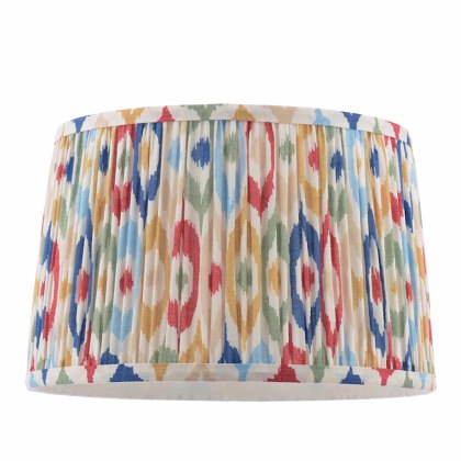 Joules - Folly Multi Coloured Cotton Tapered Drum Shade (30cm)