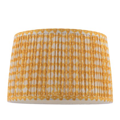 Joules - Folly Yellow Cotton Tapered Drum Shade (30cm)