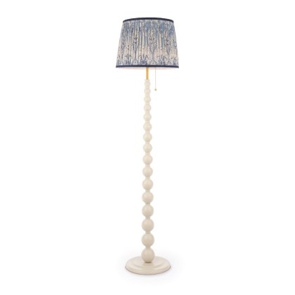 Joules Harewood - Floor Lamp With Shade (Matt Cream and Matt Antique Brass)