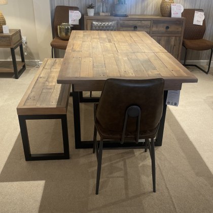 Kennedy - Extending Dining Table, Chairs & Bench (140cm-180cm) Kennedy - Extending Dining Table, Chairs & Bench (140cm-180cm)