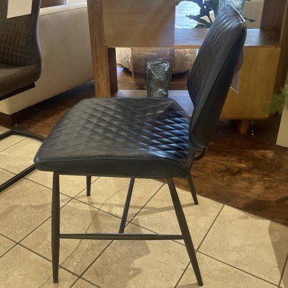 Dalton - Dining Chair (Dark Blue PU) Dalton - Dining Chair (Dark Blue PU)