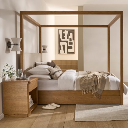 Marseille - Low Poster Bed (Kingsize)