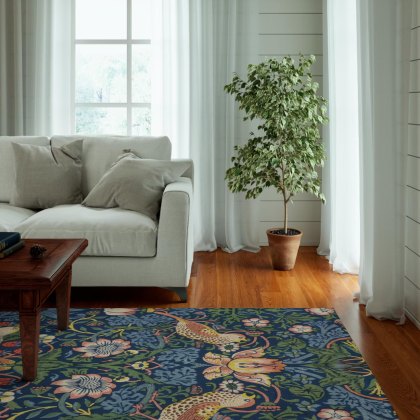 Morris Co - Strawberry Thief Indigo Rug