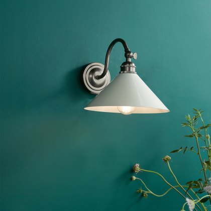 English Heritage - Audley End Wall Light Rubbed Bronze and Cream
