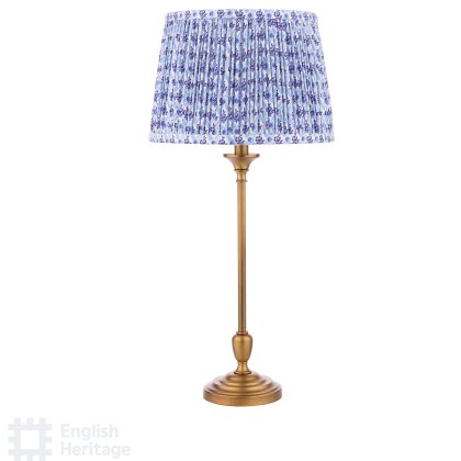 English Heritage - Belsay Hall Table Lamp Antique Bronze With Shade
