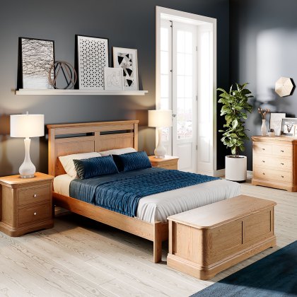Stag Lamont Bedroom - Panel Bed Kingsize
