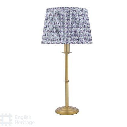 English Heritage - Marble Hill Table Lamp Aged Brass With Shade
