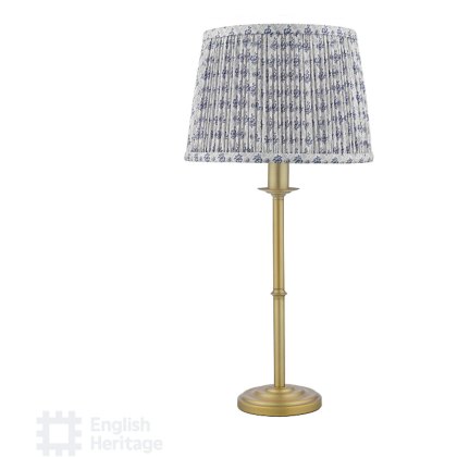 English Heritage - Marble Hill Table Lamp Aged Brass With Shade