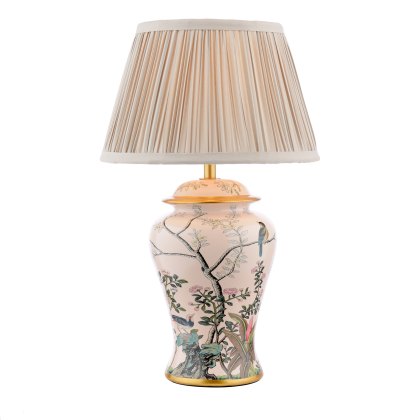 English Heritage - Marble Hill Table Lamp Multi-Coloured Ceramic With Shade