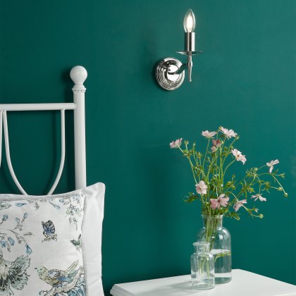 English Heritage - Marble Hill Wall Light Polished Nickel Bracket Only