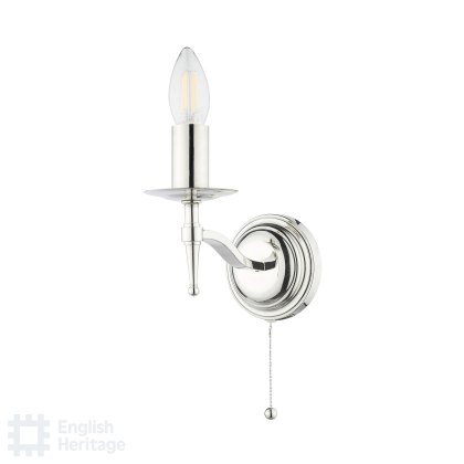 English Heritage - Marble Hill Wall Light Polished Nickel Bracket Only