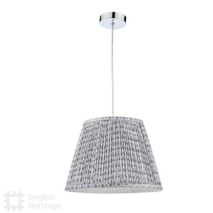 English Heritage - St John Street Grey Cotton Empire Shade 35cm English Heritage - St John Street Grey Cotton Empire Shade 35cm