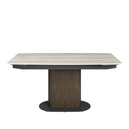 Modena - Travertine Ceramic Extending Dining Table (160-220cm)