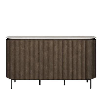 Modena - Ivory Grey Travertine Ceramic Sideboard Modena - Ivory Grey Travertine Ceramic Sideboard