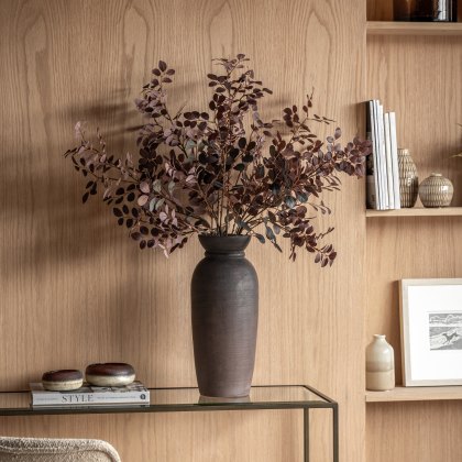 Faux Flowers - Burgundy Eucalyptus Arrangement Faux Flowers - Burgundy Eucalyptus Arrangement