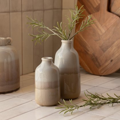 Accessories - Lara Crackle Glaze Bud Vases Set of 2