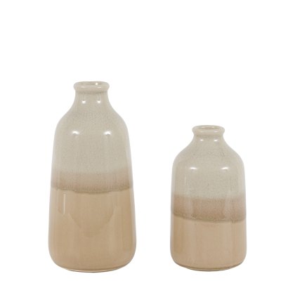 Accessories - Lara Crackle Glaze Bud Vases Set of 2