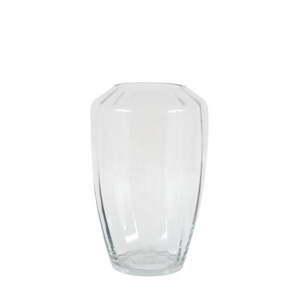 Accessories - Ribbed Clear Glass Vase