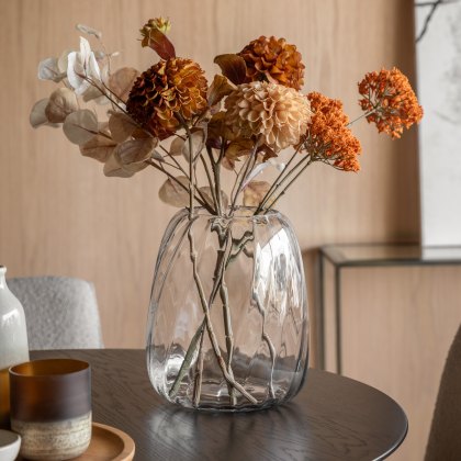 Accessories - Swirl Clear Glass Vase