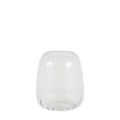 Accessories - Swirl Clear Glass Vase