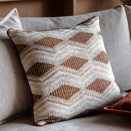 Cushions - Alto Jacquard Cushion Rust Cushions - Alto Jacquard Cushion Rust