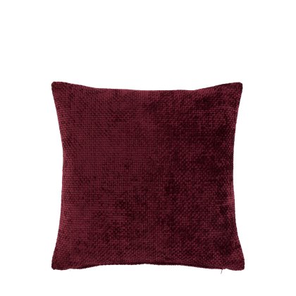Cushions - Basketweave Chenille Cushion Merlot (2pk)