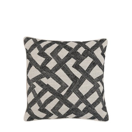 Cushions - Celeste Jacquard Cushion Slate Cushions - Celeste Jacquard Cushion Slate