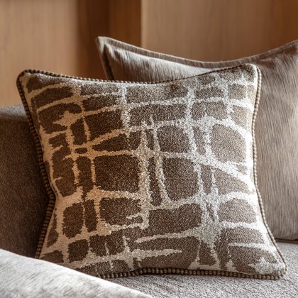 Cushions - Elara Jacquard Cushion Mocha Cushions - Elara Jacquard Cushion Mocha