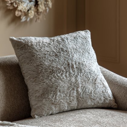 Cushions - Kilburn Faux Fur Cushion Natural (2pk)