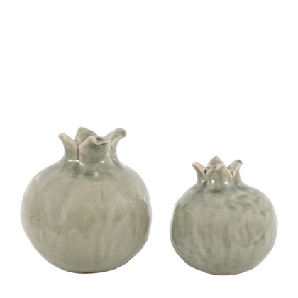 Accessories - Pomegranates Sculpture Fennel Green Set of 2