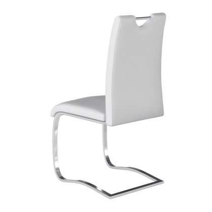 Gabi - Dining Chair (White Faux Leather)