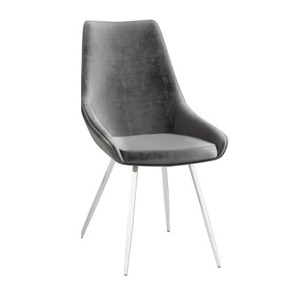Lanna - Dining Chair (Dark Grey Fabric)