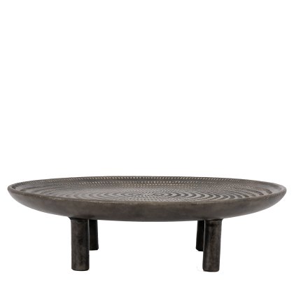 Accessories - Sgraffito Footed Tray Large Accessories - Sgraffito Footed Tray Large