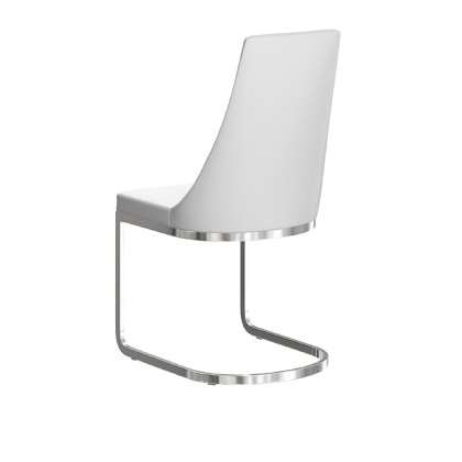 Mia - Dining Chair (White Faux Leather)