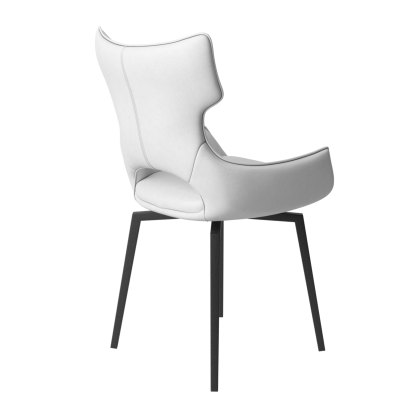 Raffaello - Swivel Dining Chair (White PU)
