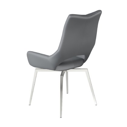 Spinello - Swivel Dining Chair (Grey PU)