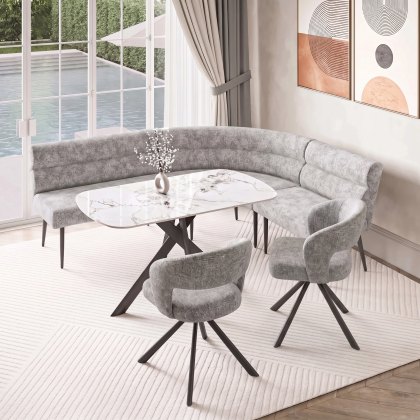 Abbott - Swivel Dining Chair (Grey)