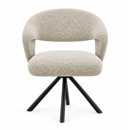 Abbott - Swivel Dining Chair (Champagne)
