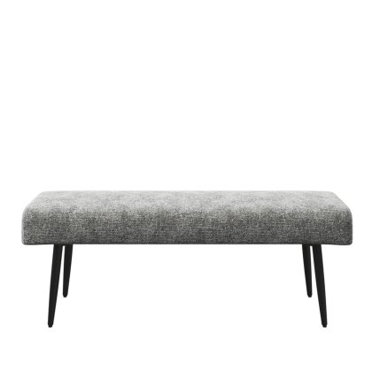 Abbott - Backless Bench (Grey Fabric)