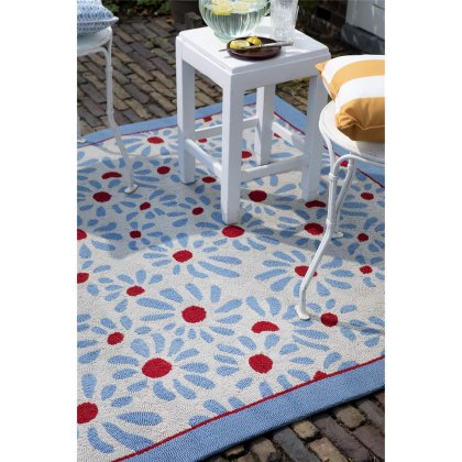 Laura Ashley - Thorncliff Sky Blue Outdoor Rug