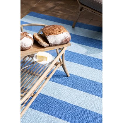 Laura Ashley - Lille Sky Blue Outdoor Rug