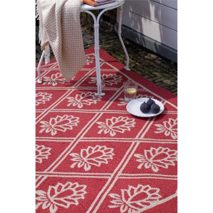 Laura Ashley - Porchester Poppy Red Outdoor Rug