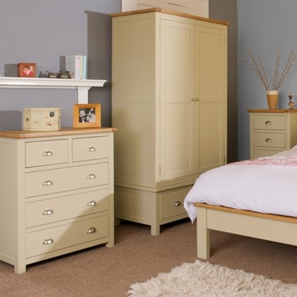 Bridgend - 2+3 Drawer Chest (Stone)