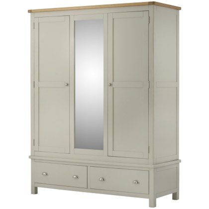 Bridgend - Triple Wardrobe (Stone) Bridgend - Triple Wardrobe (Stone)