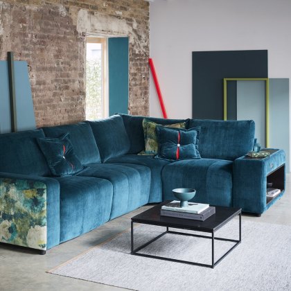 G Plan Vintage Morley - Corner Sofa (With Storage and Power Recliner)