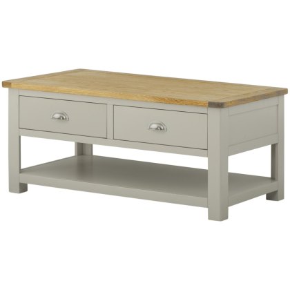 Bridgend - Coffee Table with Drawers (Stone)