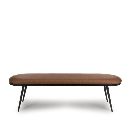 Ace - Bench (Tan Faux Leather) Ace - Bench (Tan Faux Leather)