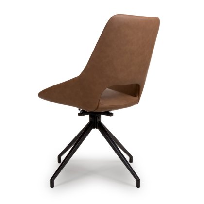 Ace - Dining Chair (Tan Faux Leather)